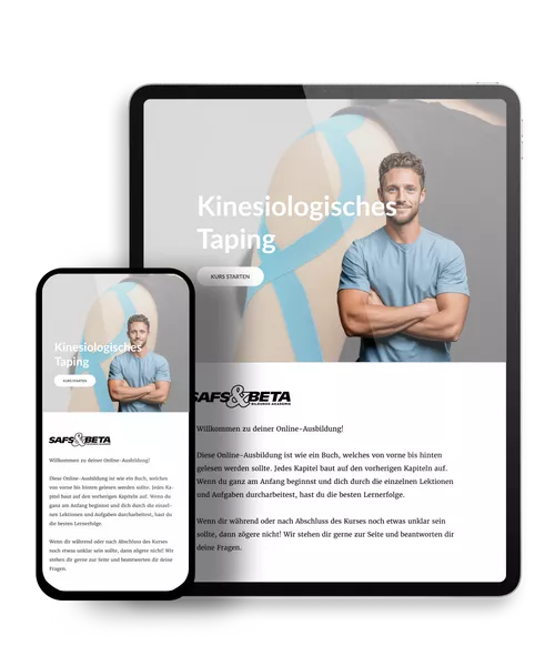 Kinesiologische Taping Demozugang Mockup