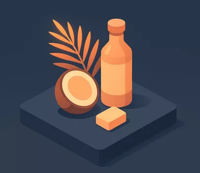 MCT Fette - Ernährung / Nährstoffe - Illustration