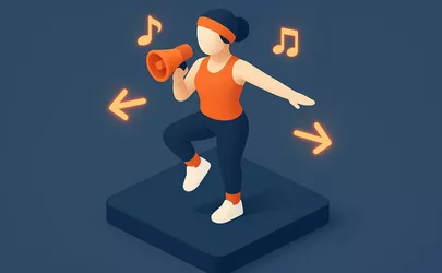 Verbales Cueing - Methodik im Aerobic - Illustration