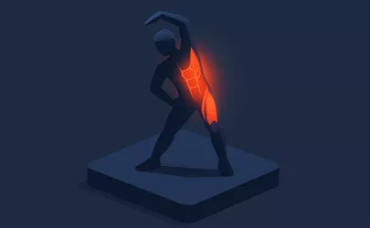 Dehnfähigkeit - Kategorie Fitness / Training - Illustration