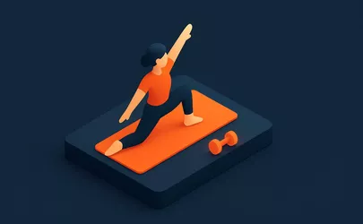 Floowork - Technik im Aerobic - Illustration