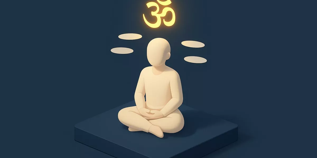 Mantra - Yoga-Begriff im Yoga - Illustration