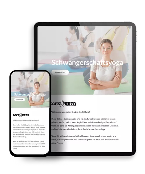 Schwangerschaftsyoga Demozugang Mockup