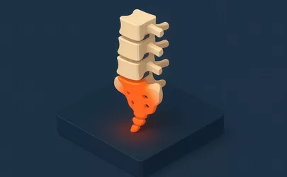 Vertebrae Lumbalis - Anatomie der Wirbelsäule - Illustration