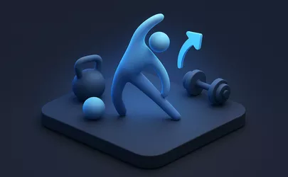 Warm Up: Warum Aufwärmen vor dem Training wichtig ist - Fitness-Lexikon Illustration