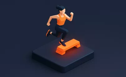 High Impact - Technik im Aerobic - Illustration
