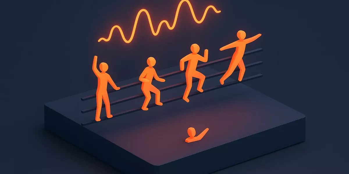Linear Progression - Aerobic Musiklehre - Illustration