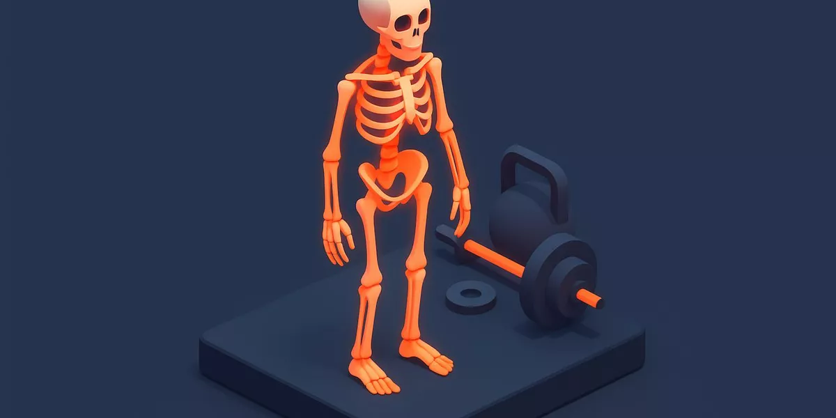 Passiver Bewegungsapparat - Anatomie im Fitness - Illustration