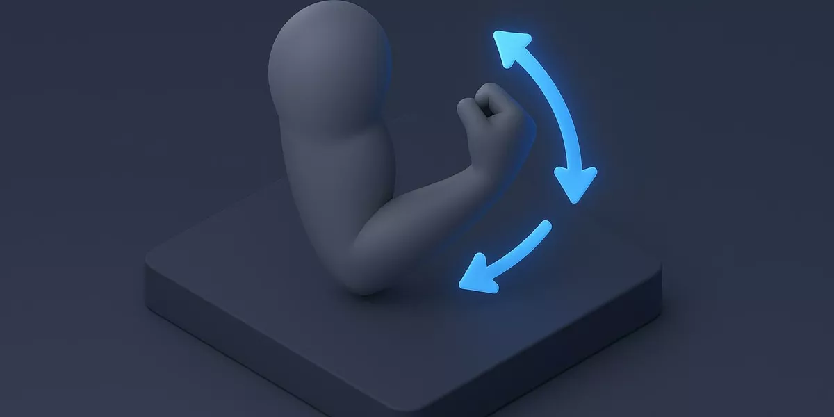 Adduktion - Anatomie und Bewegungen - Illustration