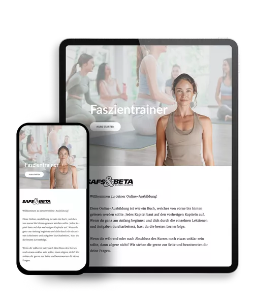 Faszientrainer Demozugang Mockup