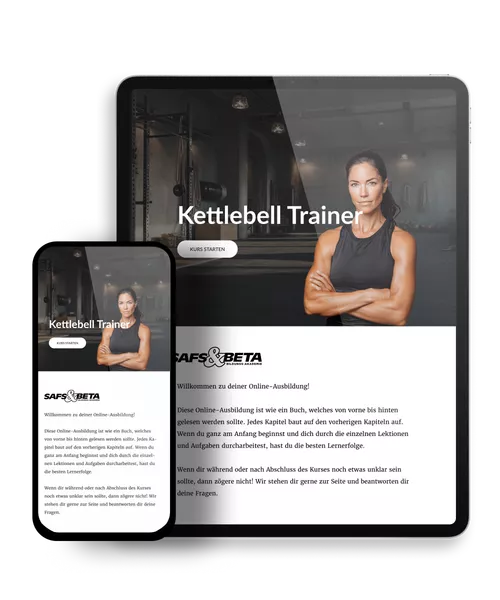 Kettlebell Trainer Demozugang Mockup