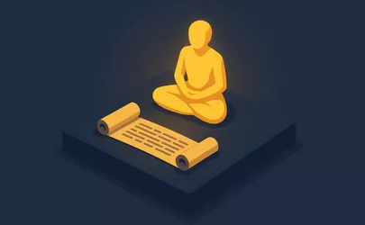 Yoga Sutras - Leitfaden im Yoga - Illustration