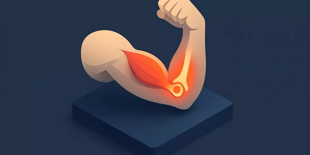 Brachialis - Anatomie der Muskeln - Illustration