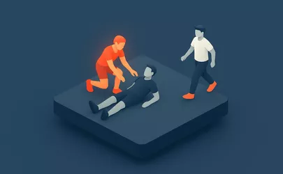 Verletzungen - Sicherheit im Aerobic - Illustration