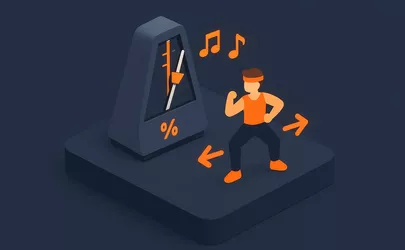 Zyklus - Musiklehre im Aerobic - Illustration