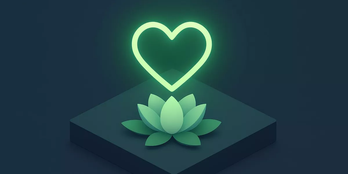 Anahata Chakra - Herzchakra im Yoga - Illustration