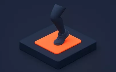 Flex - Technik im Aerobic - Illustration