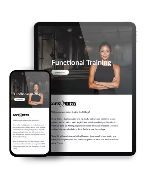 Functional Training Demozugang Mockup