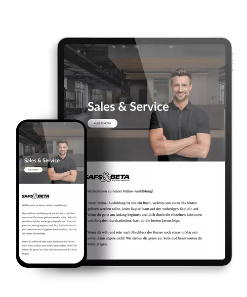 Sales & Service Demozugang Mockup