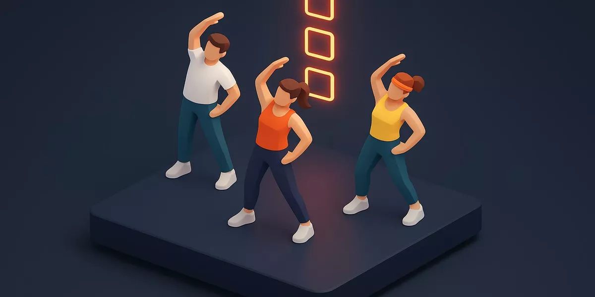 Count - Musiklehre im Aerobic - Illustration