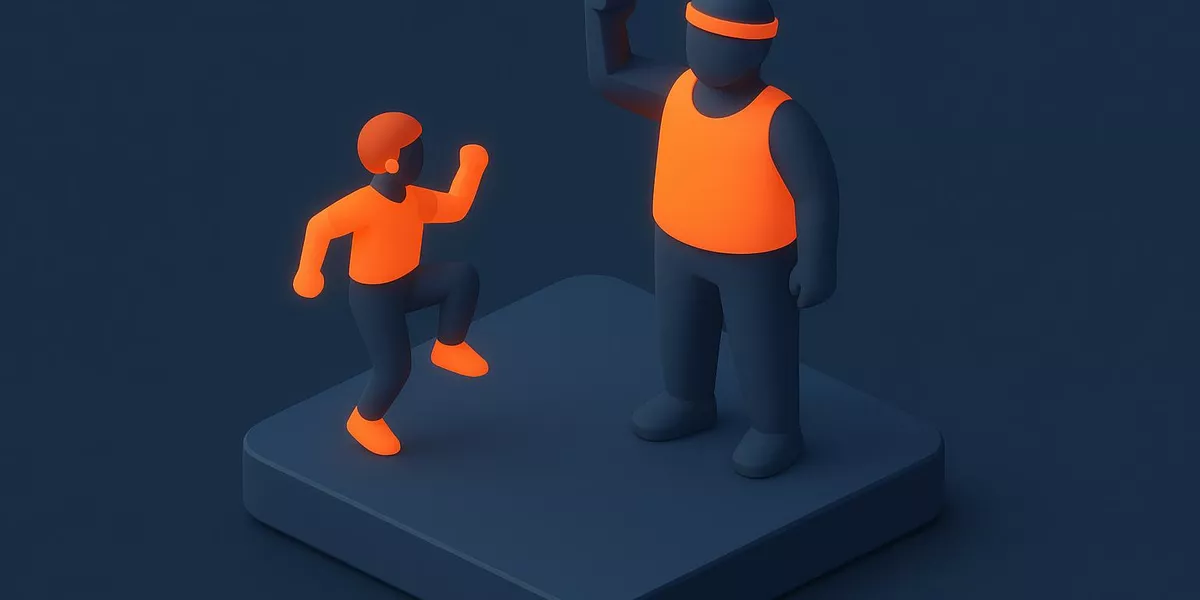 Drehung - Schritte & Bewegungen im Aerobic - Illustration