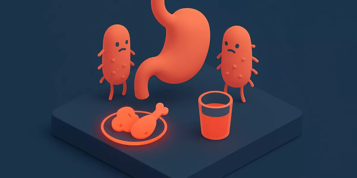 Salmonellen - Erkrankungen in der Ernährung - Illustration