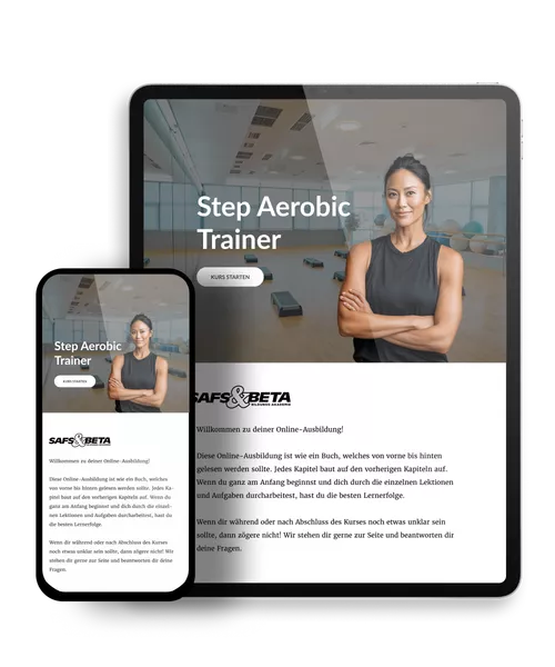 Step Aerobic Trainer Demozugang Mockup