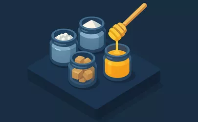 Süßungsmittel - Kategorie Ernährung / Lebensmittel - Illustration