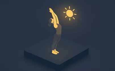 Surya Namaskar - Yoga Asanas - Illustration