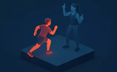 Handzeichen - Methodik im Aerobic - Illustration