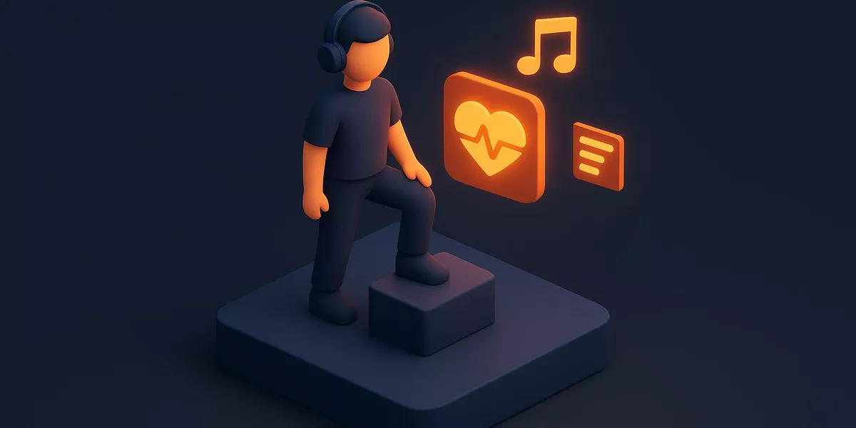 Intensitätssteuerung - Technik im Aerobic - Illustration
